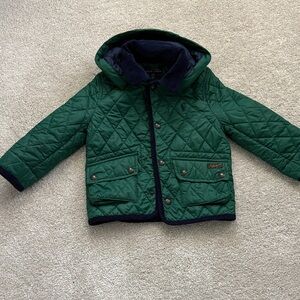 Polo by Ralph Lauren Kids Green Quilted Puffer Jacket, 2at